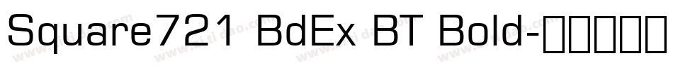Square721 BdEx BT Bold字体转换